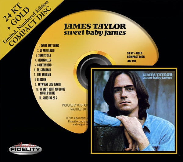 TAYLOR JAMES - SWEET BABY JAMES 24K GOLD EDITION CD NM