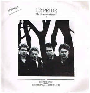 U2-PRIDE (IN THE NAME OF LOVE) 12" VG SLEEVE VG+