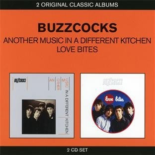 BUZZCOCKS-ANOTHER MUSIC IN A DIFFERENT KITCHEN & LOVE BITES 2CD NM