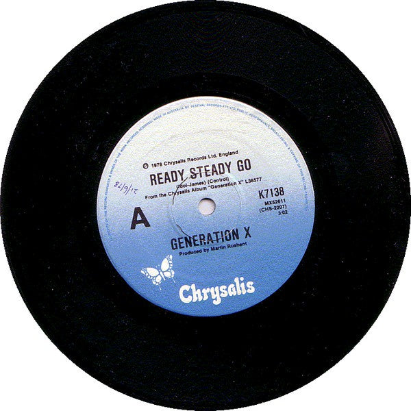 GENERATION X-READY, STEADY, GO/NO NO NO 7" VG