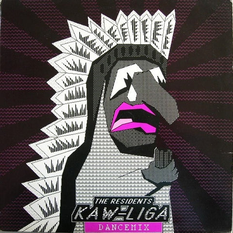 RESIDENTS THE-KAW-LIGA DANCEMIX 12" EX COVER VG+