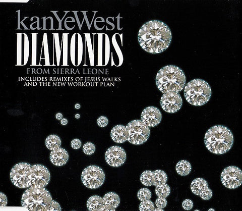 WEST KANYE-DIAMONDS FROM SIERRA LEONE CD SINGLE VG