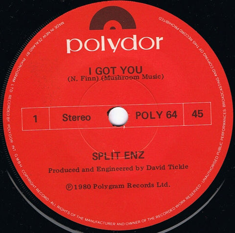 SPLIT ENZ-I GOT YOU 7" VG