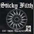 STICKY FILTH-DEF THRU MISADVENTURE PURPLE VINYL 7" VG COVER VG