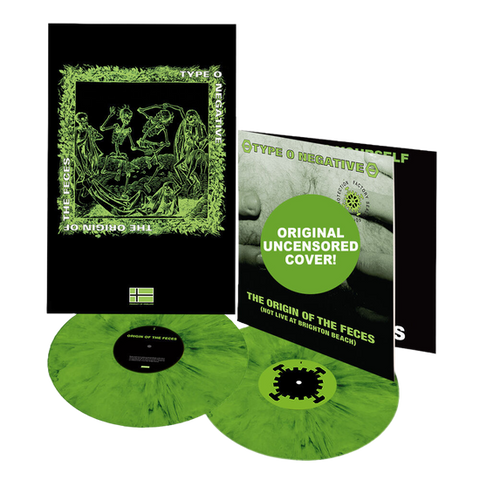TYPE O NEGATIVE-ORIGIN OF THE FECES GREEN/ BLACK VINYL 2LP *NEW*