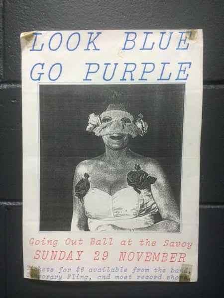 LOOK BLUE GO PURPLE ORIGINAL GIG POSTER