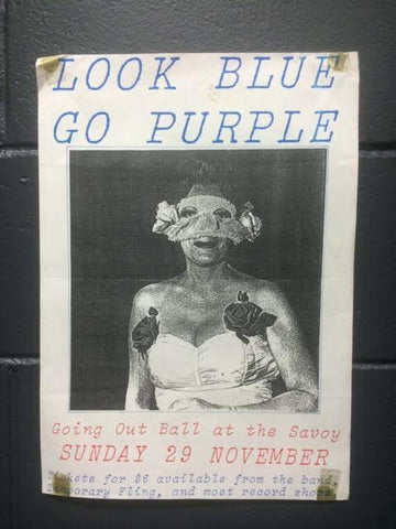 LOOK BLUE GO PURPLE ORIGINAL GIG POSTER