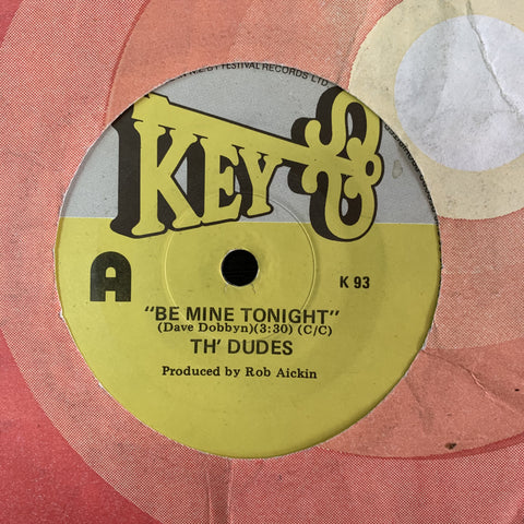 DUDES TH'-BE MINE TONIGHT 7" VG
