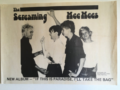 SCREAMING MEE MEES - ORIGINAL PROMO POSTER