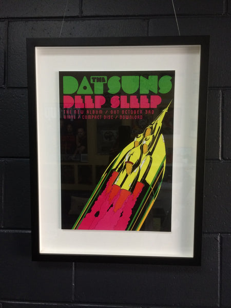 DATSUNS THE-DEEP SLEEP PROMO POSTER FRAMED