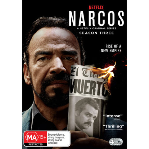 NARCOS- SEASON3 4DVD RATED R16 VG+