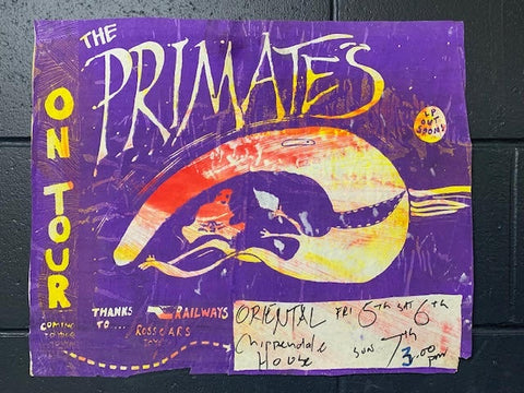 PRIMATES THE-ON TOUR ORIGINAL GIG POSTER
