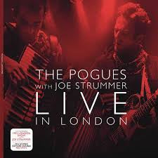POGUES THE WITH JOE STRUMMER-LIVE IN LONDON RED VINYL 2LP VG+ COVER VG+
