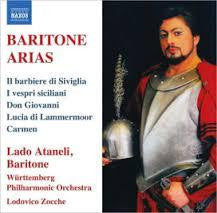 BARITONE ARIAS - LADO ATANELI CD *NEW*