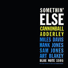 ADDERLEY CANNONBALL-SOMETHIN' ELSE BLUE VINYL LP NM COVER EX