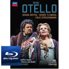 VERDI-OTELLO MET OPERA/ JOHAN BOTHA/ RENEE FLEMING BLURAY *NEW*