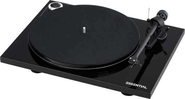 PROJECT-ESSENTIAL III BLACK TURNTABLE *NEW*