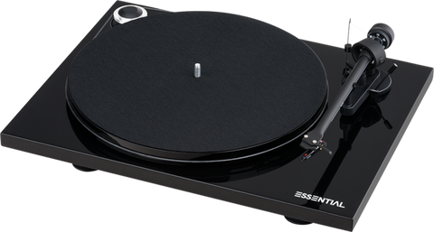 PROJECT-ESSENTIAL III BLACK TURNTABLE *NEW*