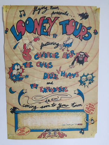 FLYING NUN PRESENTS LOONEY TOURS ORIGINAL GIG POSTER