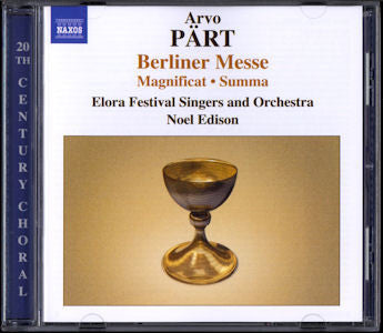 PART ARVO-BERLINER MESSE MAGNIFICAT SUMMA ETC CD VG