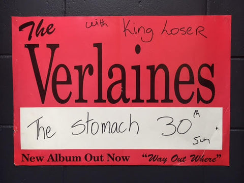 VERLAINES WITH KING LOSER ORIGINAL GIG POSTER