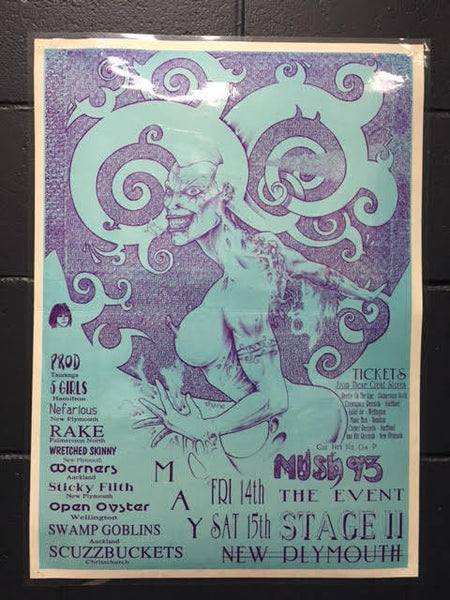 MUSHROOM BALL 1993 POSTER LAMINATED