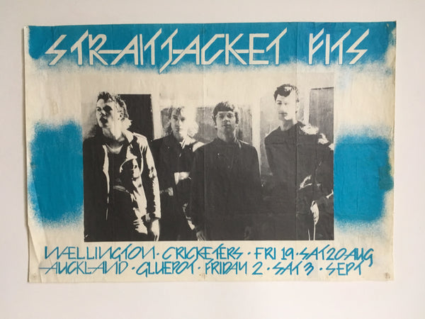 STRAITJACKET FITS-ORIGINAL GIG POSTER GLUEPOT CRICKETERS