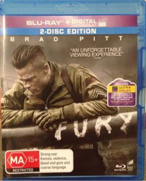 FURY BLURAY+ULTRAVIOLET VG