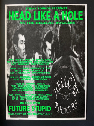 HEAD LIKE A HOLE-AS THE HELLCAT ROCKERS ORIGINAL TOUR POSTER
