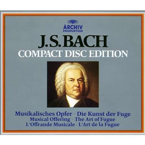 BACH-MUSICAL OFFERING / THE ART OF FUGE 3CD VG+