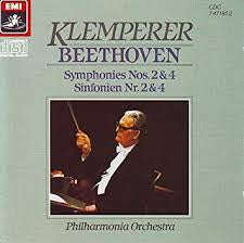 BEETHOVEN-KLEMPERER SYMPHONIES NOS. 2 & 4 CD VG