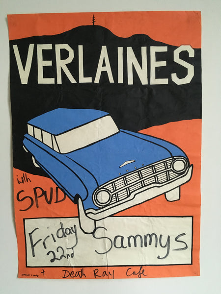 VERLAINES-WITH SPUD ORIGINAL GIG POSTER