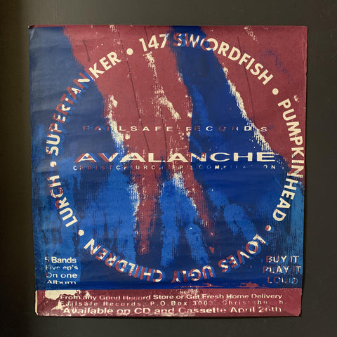 FAILSAFE RECORDS AVALANCHE COMPILATION ORIGINAL PROMO POSTER