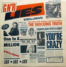 GUNS N' ROSES-GN'R LIES LP EX COVER VG+