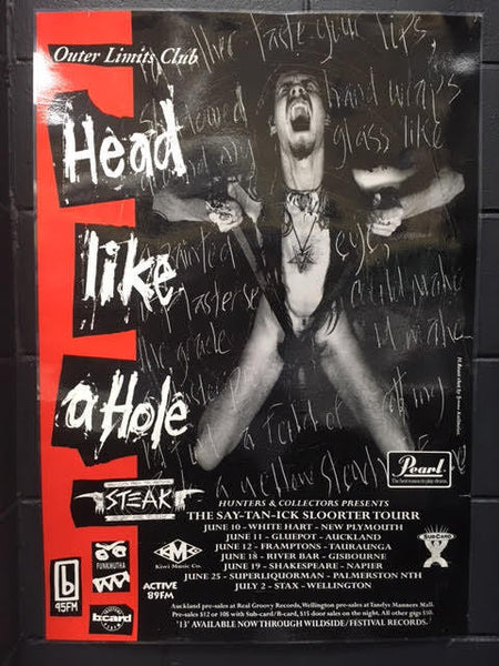 HEAD LIKE A HOLE POSTER + SETLIST LAMINATED