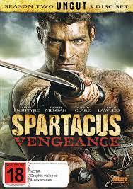 SPARTACUS-VENGEANCE SEASON 2 3DVD VG