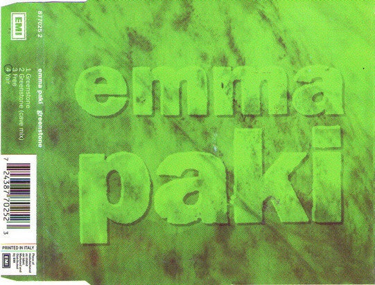 PAKI EMMA-GREENSTONE CD SINGLE G