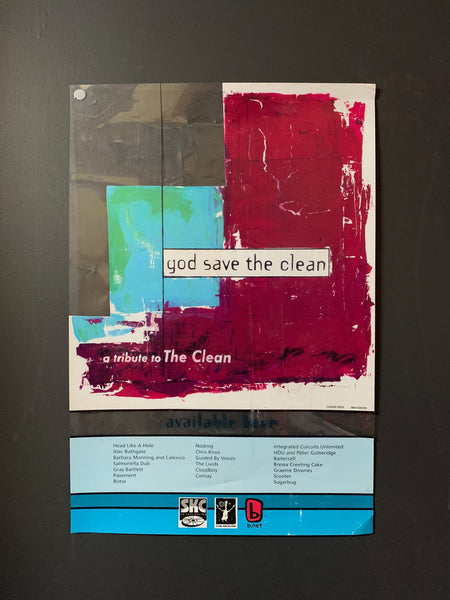 GOD SAVE THE CLEAN ORIGINAL PROMO POSTER