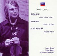 PAGANINI STRAUSS TCHAIKOVSKY-BELKIN VIOLIN CONCERTOS CD VG