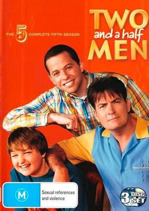 TWO AND A HALF MEN SEASON FIVE 3DVD VG