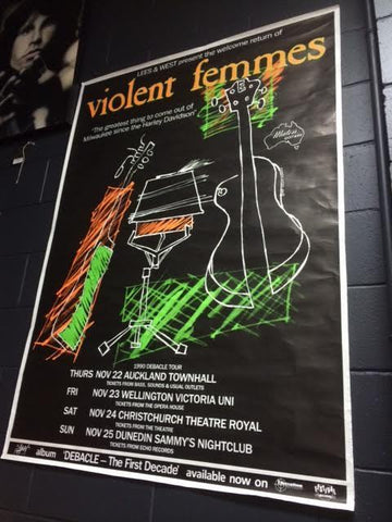 VIOLENT FEMMES-1990 DEBACLE TOUR ORIGINAL GIG POSTER