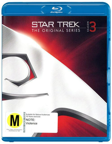 STAR TREK THE ORIGINAL SERIES SEASON 3 6 BLURAY VG+
