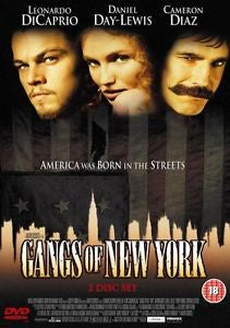 GANGS OF NEW YORK REGION TWO 2DVD VG+