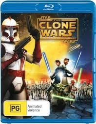 STAR WARS-THE CLONE WARS  BLURAY  VG