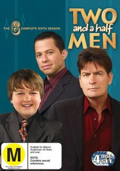 TWO AND A HALF MEN SEASON SIX-REGION 2 4DVD VG