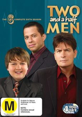 TWO AND A HALF MEN SEASON SIX-REGION 2 4DVD VG