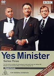 YES MINISTER-SERIES THREE  2DVD VG+