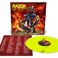 RAZOR-CYCLE OF CONTEMPT YELLOW VINYL LP *NEW*