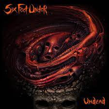SIX FEET UNDER-UNDEAD RED MARBLED VINYL LP  EX COVER VG+