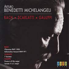 BACH-SCARLATTI-GALUPPI- PIANO TRANSCRIPTIONS AND WORKS BY MICHELLANGELI CD VG